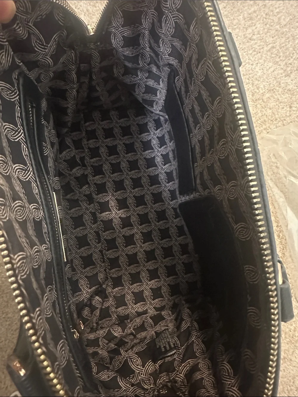 Black Woven Front Satchel Handbag - Women Bags
